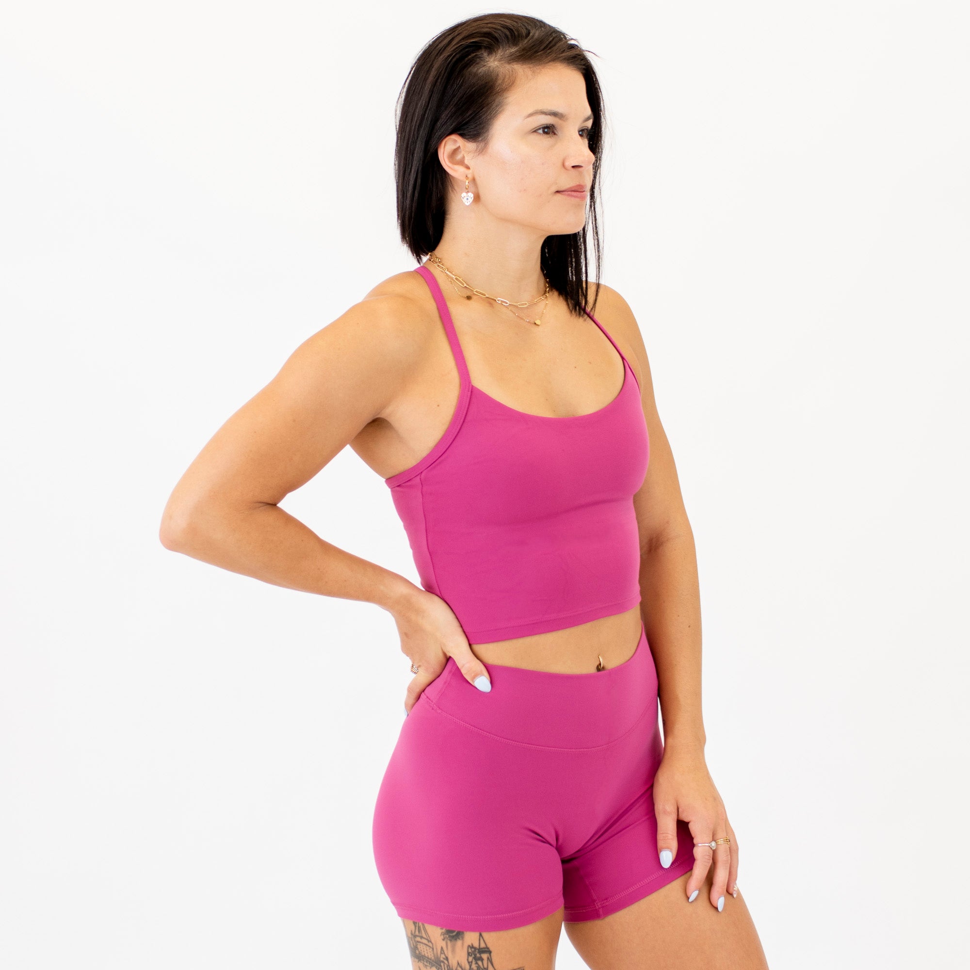 Magenta Haze X Back Crop Tank | SmoothSculpt