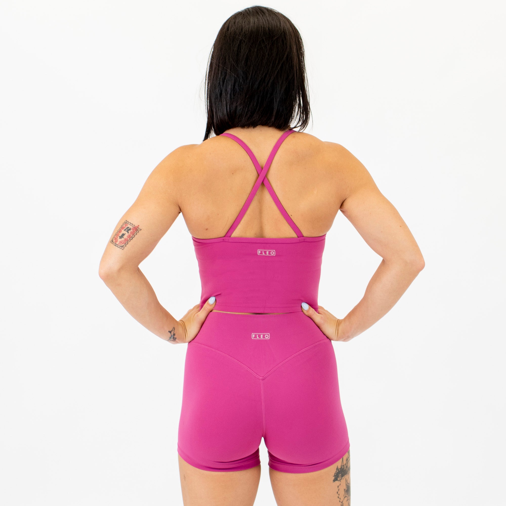 Magenta Haze X Back Crop Tank | SmoothSculpt