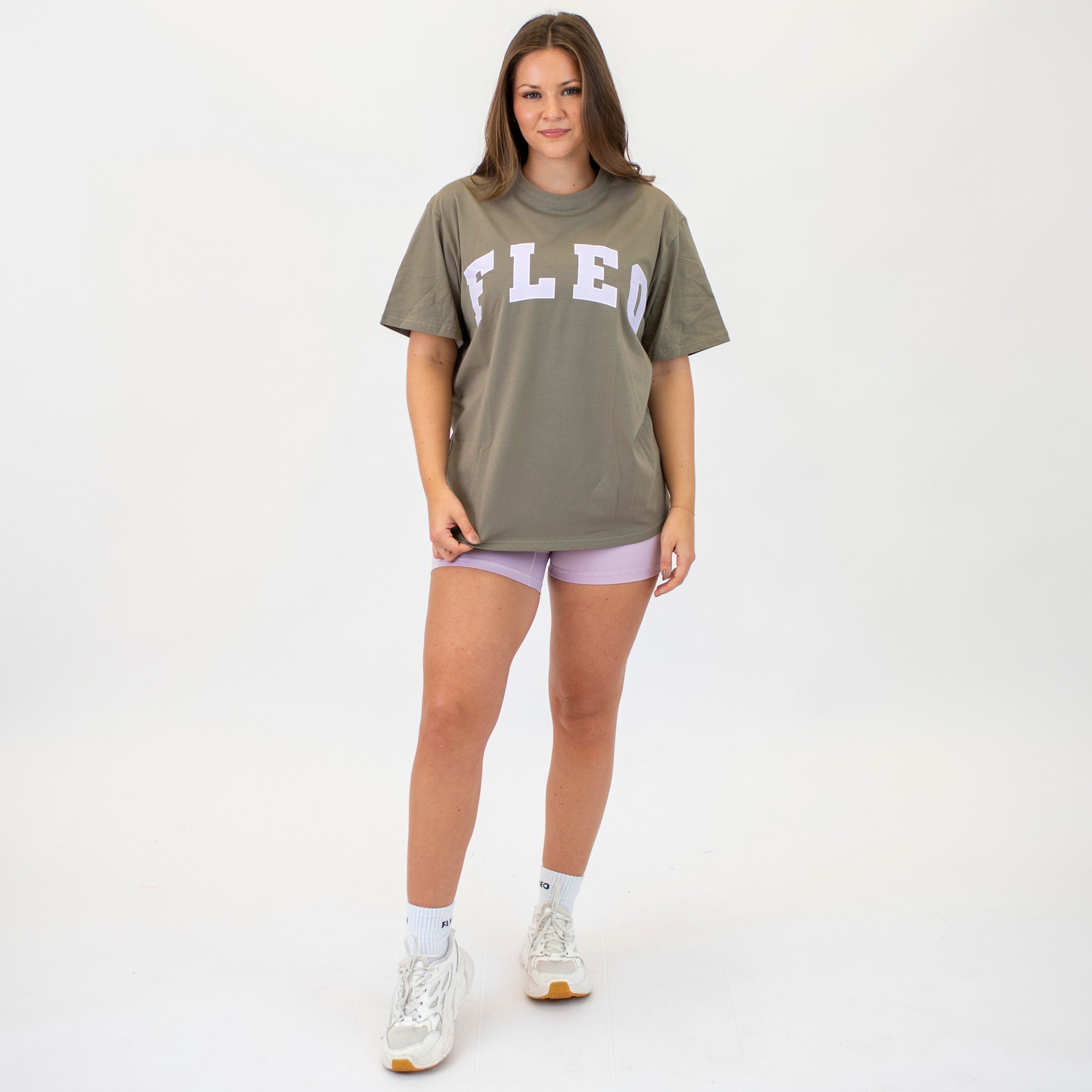 Karma Crewneck Tee - Neutral Olive