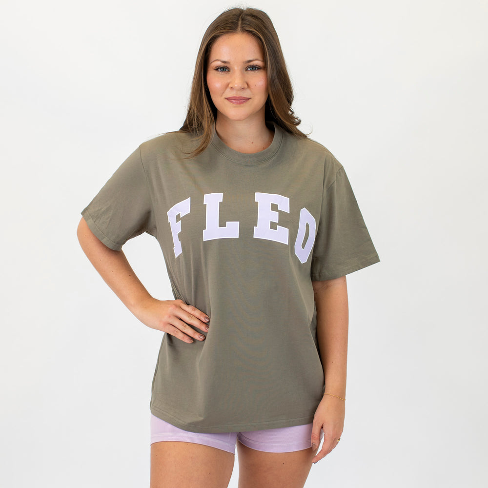 Karma Crewneck Tee - Neutral Olive