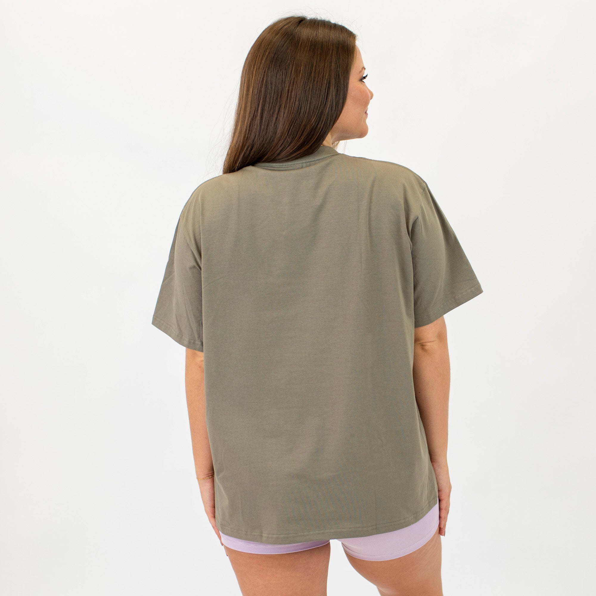 Karma Crewneck Tee - Neutral Olive