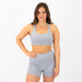 Racerback Sports Bra - Sage in Silver
