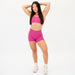 Magenta Haze No Front Seam High Rise Spandex Shorts