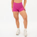 Magenta Haze No Front Seam High Rise Spandex Shorts
