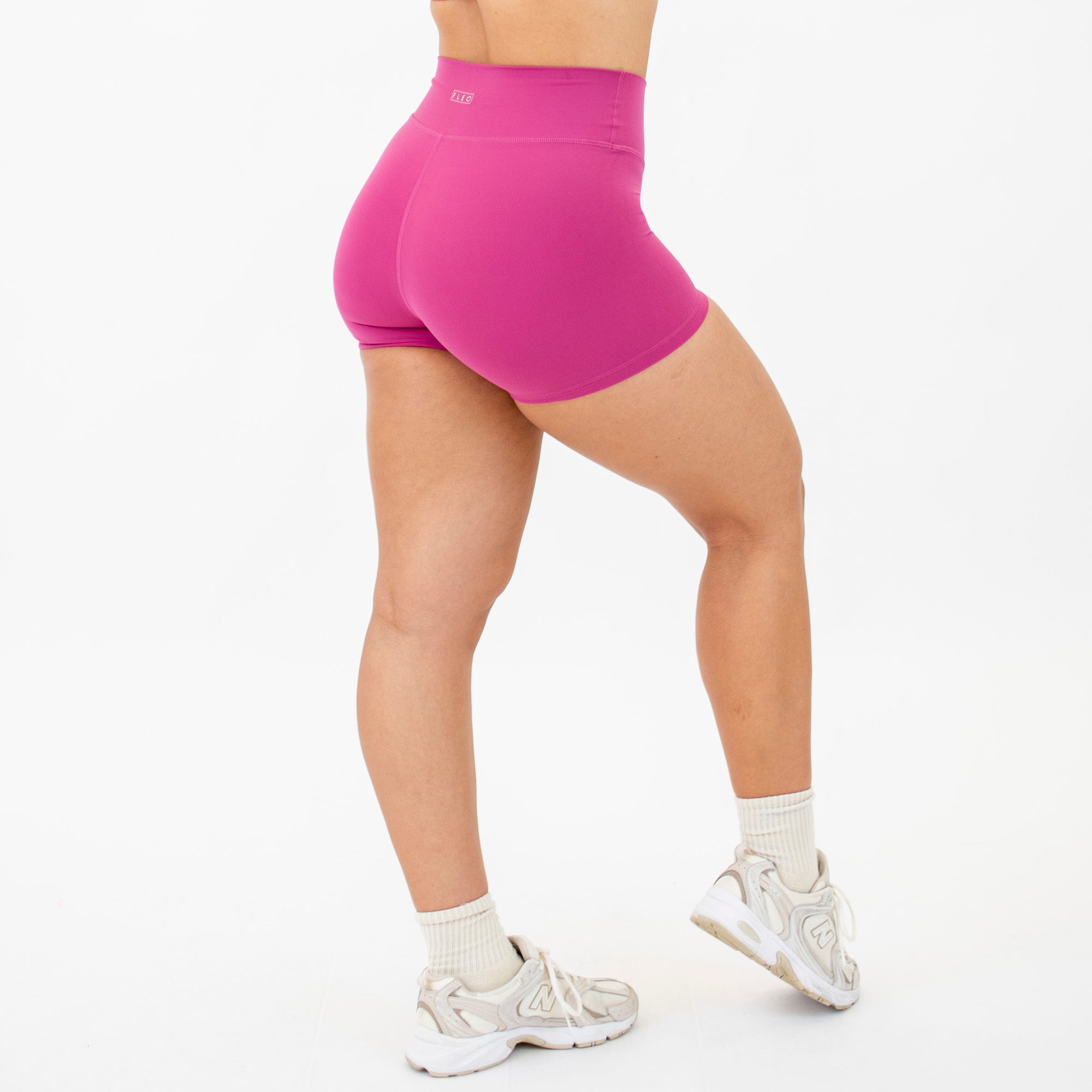 Magenta Haze No Front Seam High Rise Spandex Shorts