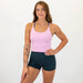 Pink Frosting Ribbed Crop Tank - Switch Up