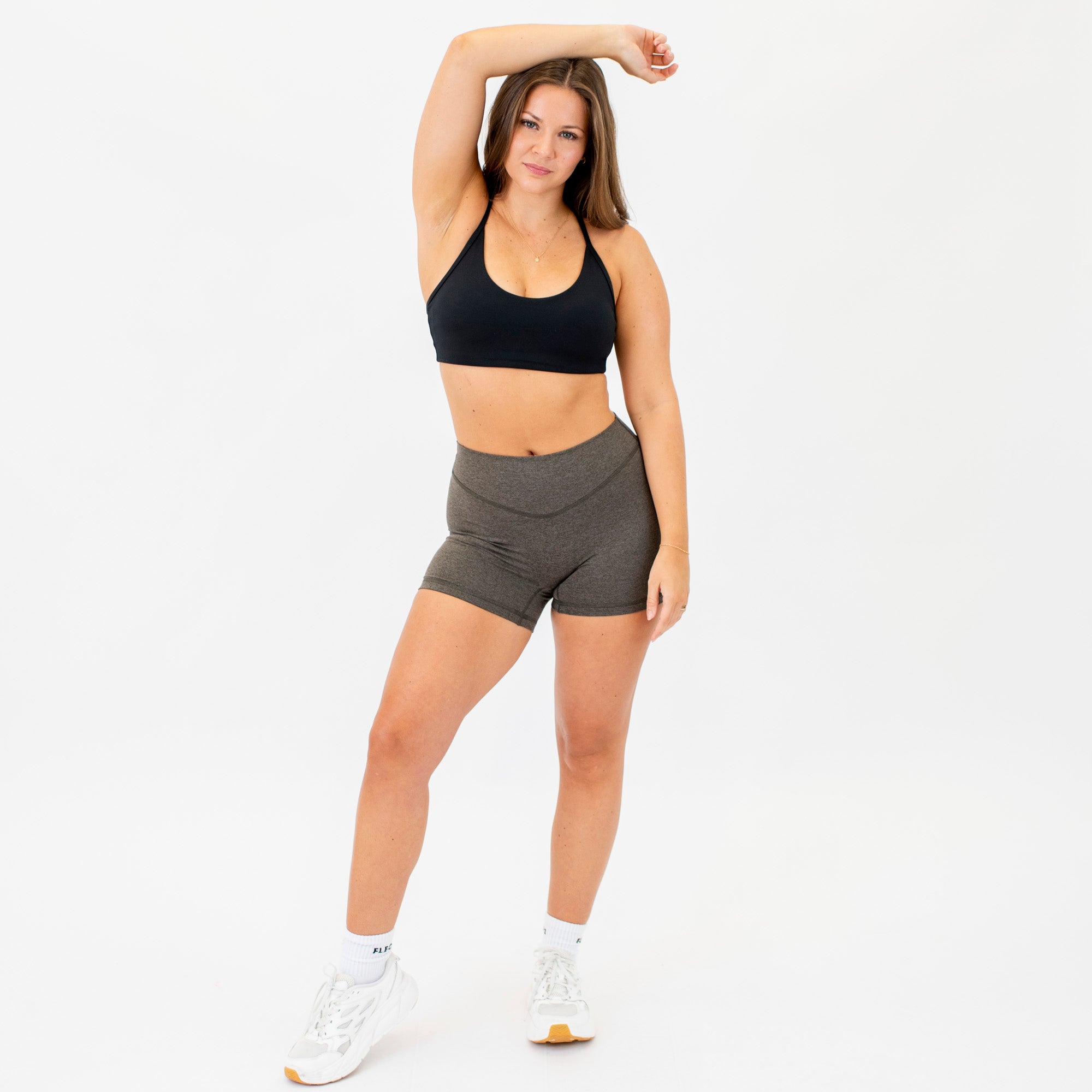 Racerback Sports Bra - Lila in Black