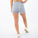 Silver High Rise Spandex Shorts