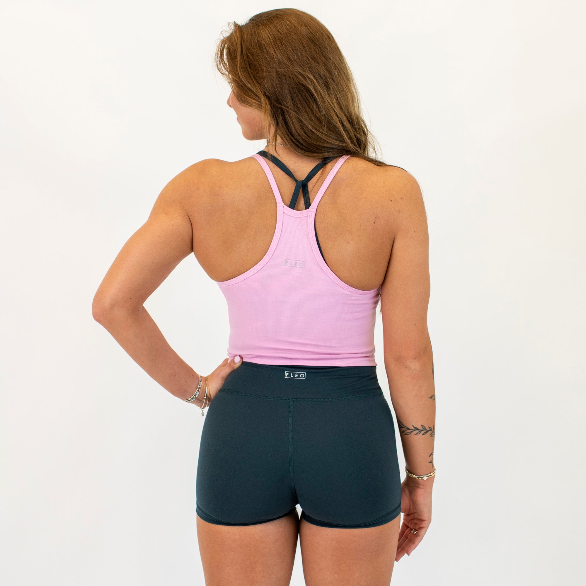 Pink Frosting Ribbed Crop Tank - Switch Up