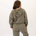 Crop Zip Hoodie Sweatshirt | Weekender | Neutral Olive
