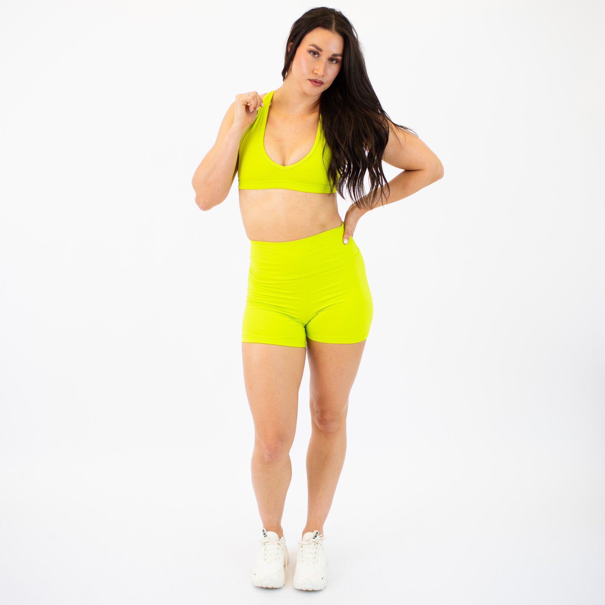 Lime Glow Sports Bra - VaVaVoom 