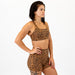 Classic Leopard - Isla Scoop Neck Sports Bra
