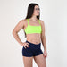 X Back Sports Bra - Chloe in Neon Green