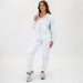 Heather White Gray Weekender Jogger | FLEO
