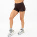Chocolate Mid Rise Contour Training Shorts For Women