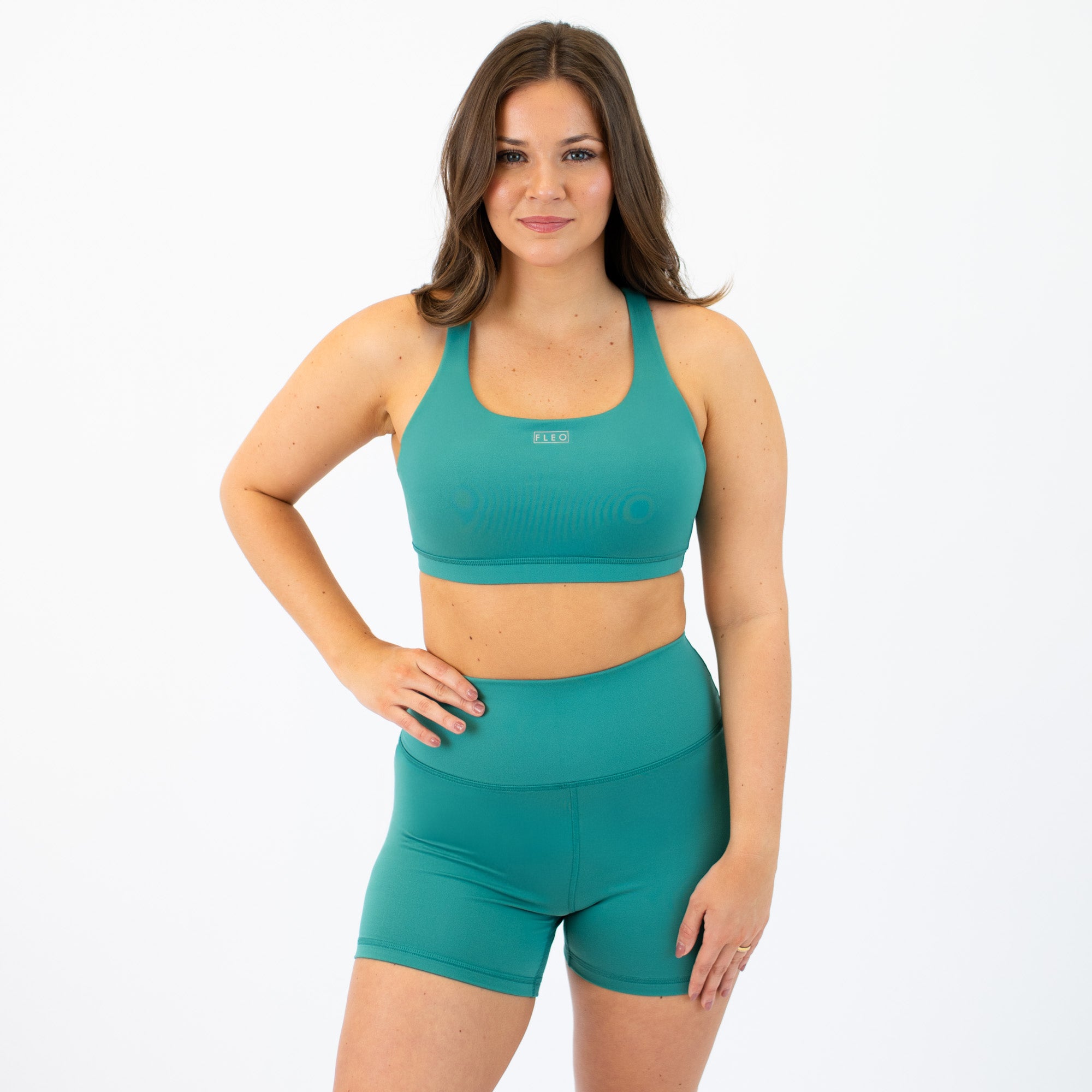 Sea Glass - Isla Scoop Neck Sports Bra