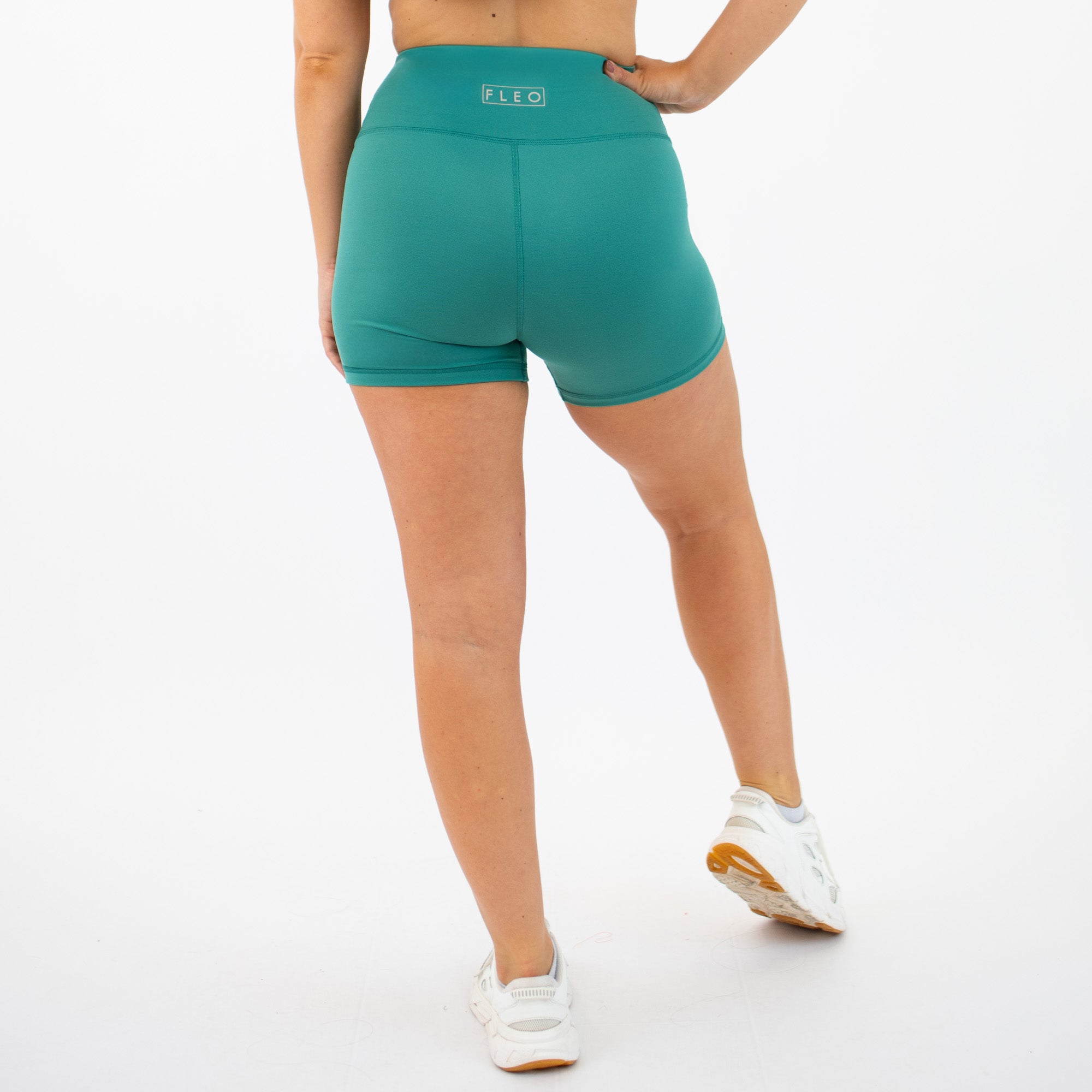 Sea Glass High Rise Spandex Shorts