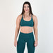 Green Storm Racerback Sports Bra - Cami