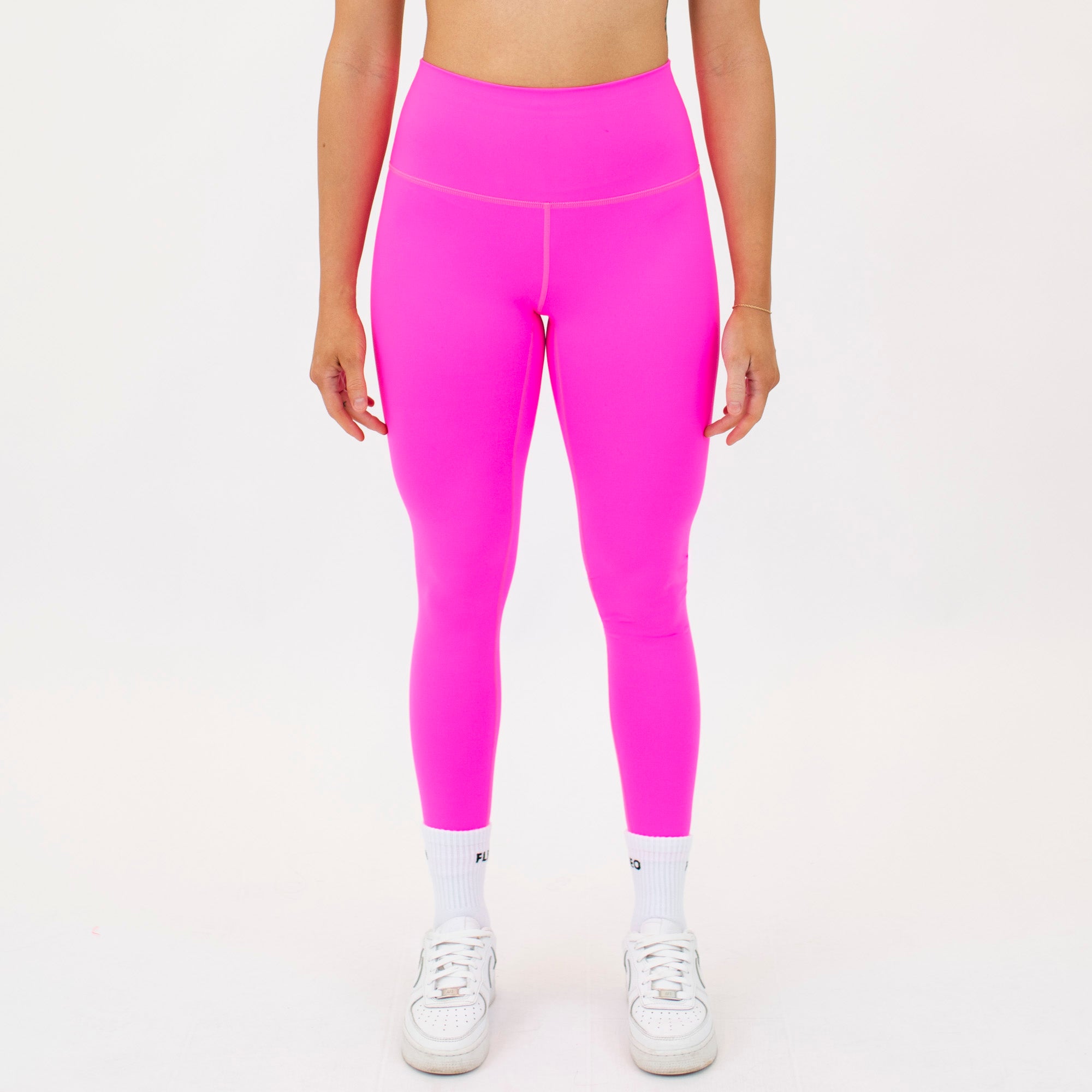 Neon Pink El Toro Leggings 7/8 25" - Muse Fabric -1