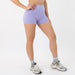 Heather Lavender No Front Seam High Rise Spandex Shorts