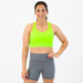 Neon Green High Support Sports Bra - Mia