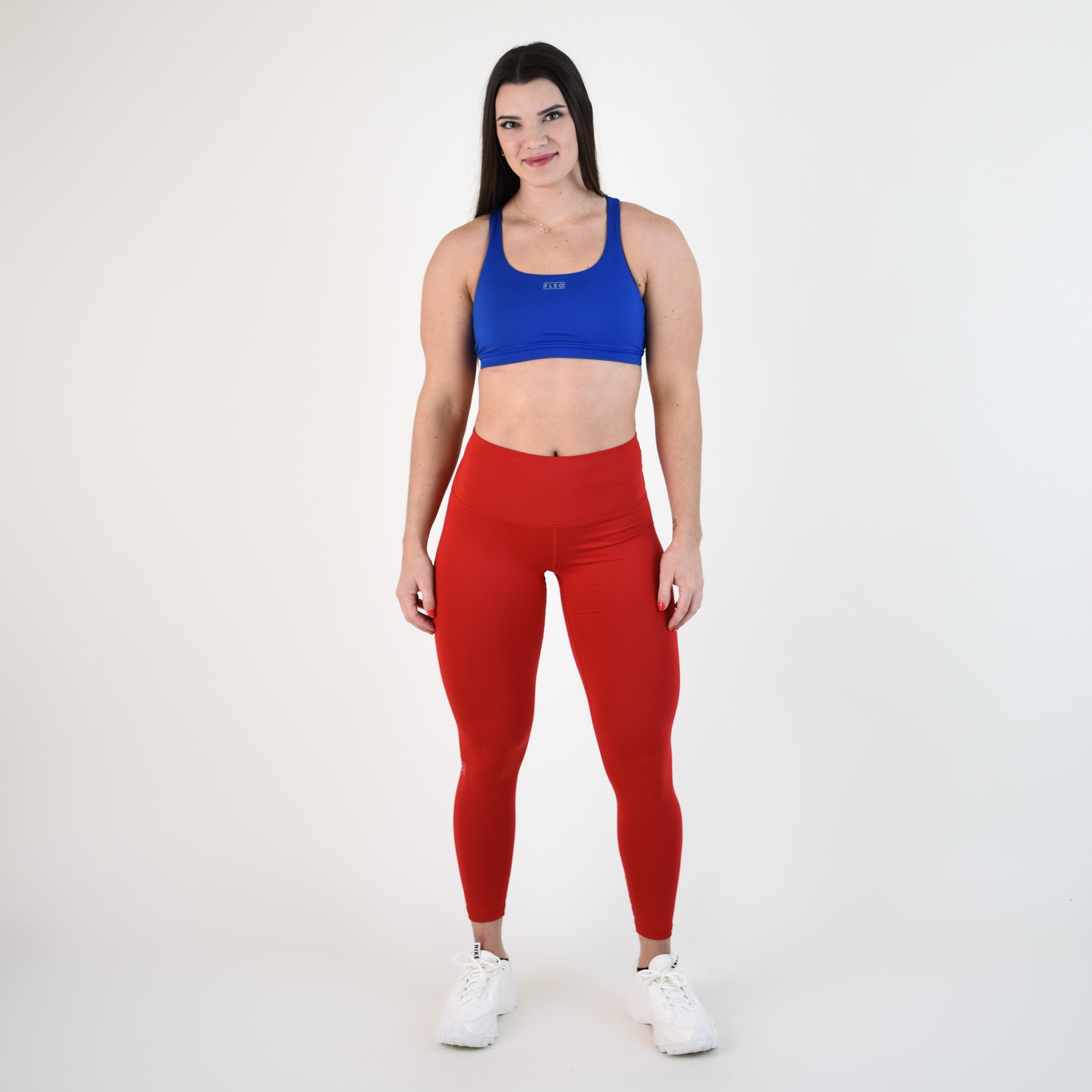 Cobalt Blue Scoop Neck Sports Bra - Isla