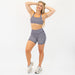 Racerback Sports Bra - Sage in Black & White Check