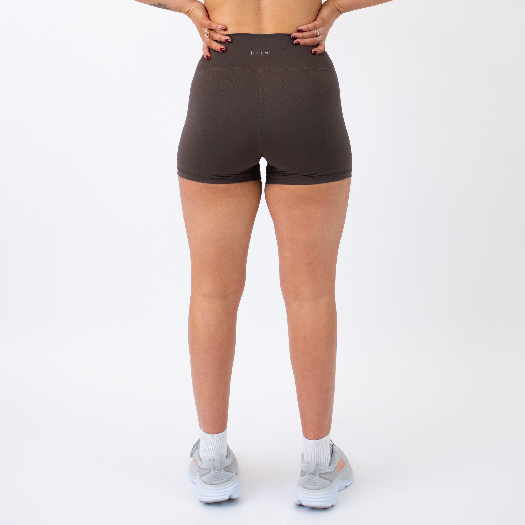 Bracken No Front Seam High Rise Spandex Shorts