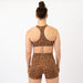 Racerback Sports Bra - Sage in Classic Leopard