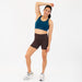 Chocolate No Front Seam High Rise Spandex Shorts