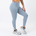 Heather Calm Blue No Front Seam Legging 7/8 25" - Charge