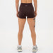 Chocolate No Front Seam High Rise Spandex Shorts