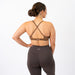 Classic Leopard X Back Sports Bra - Chloe high neck