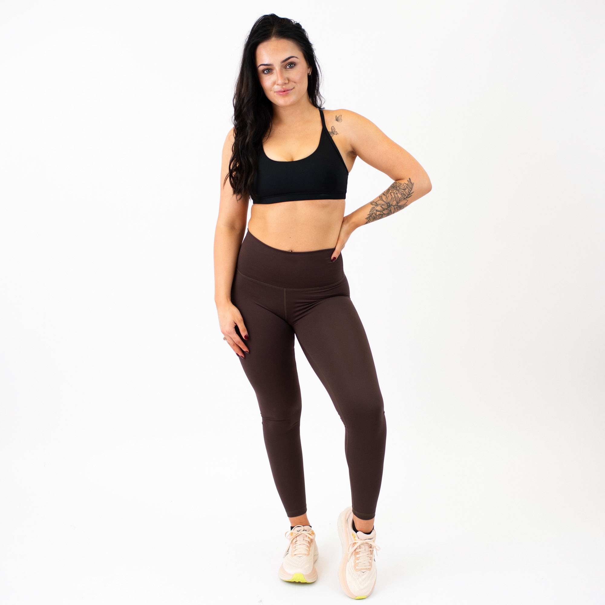 Chocolate High Rise Workout Leggings