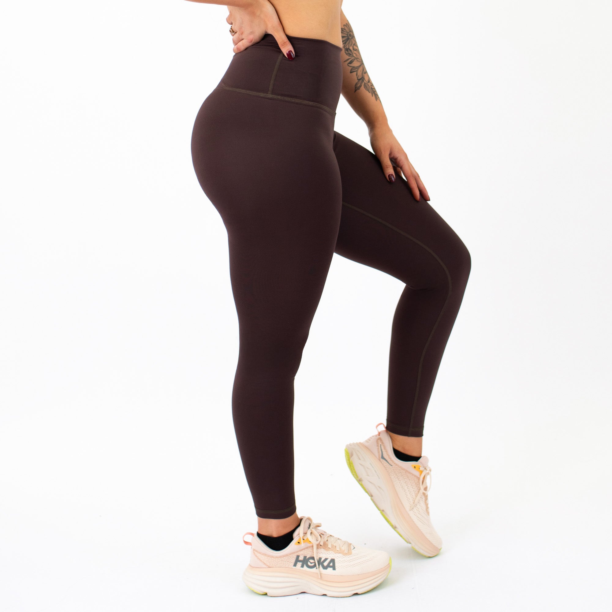 Chocolate High Rise Workout Leggings