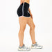 Black/White Retro Spandex Shorts -5