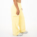 Cargo Wide Leg Sweatpant - Pastel Yellow -5