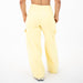 Cargo Wide Leg Sweatpant - Pastel Yellow -6