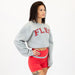 Boyfriend Crop Crewneck Sweatshirt - Heather Gray -4
