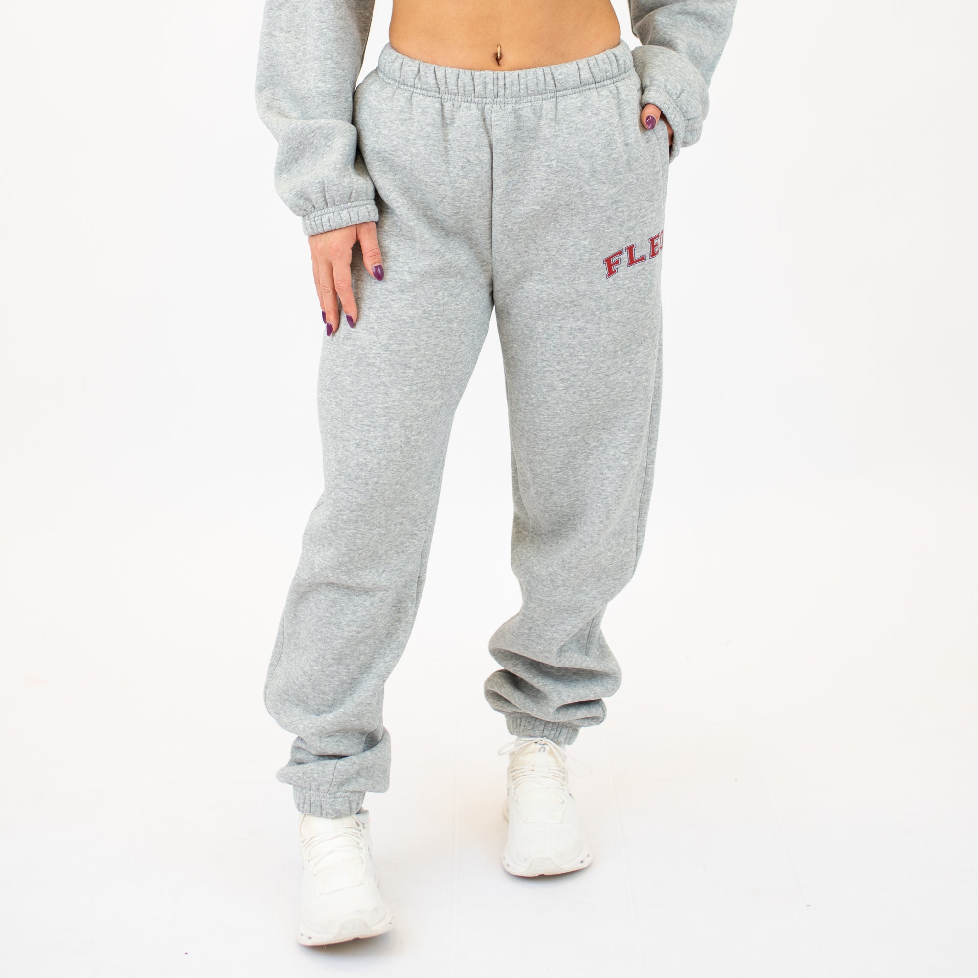 Heather Gray Boyfriend Sweatpant | FLEO -3