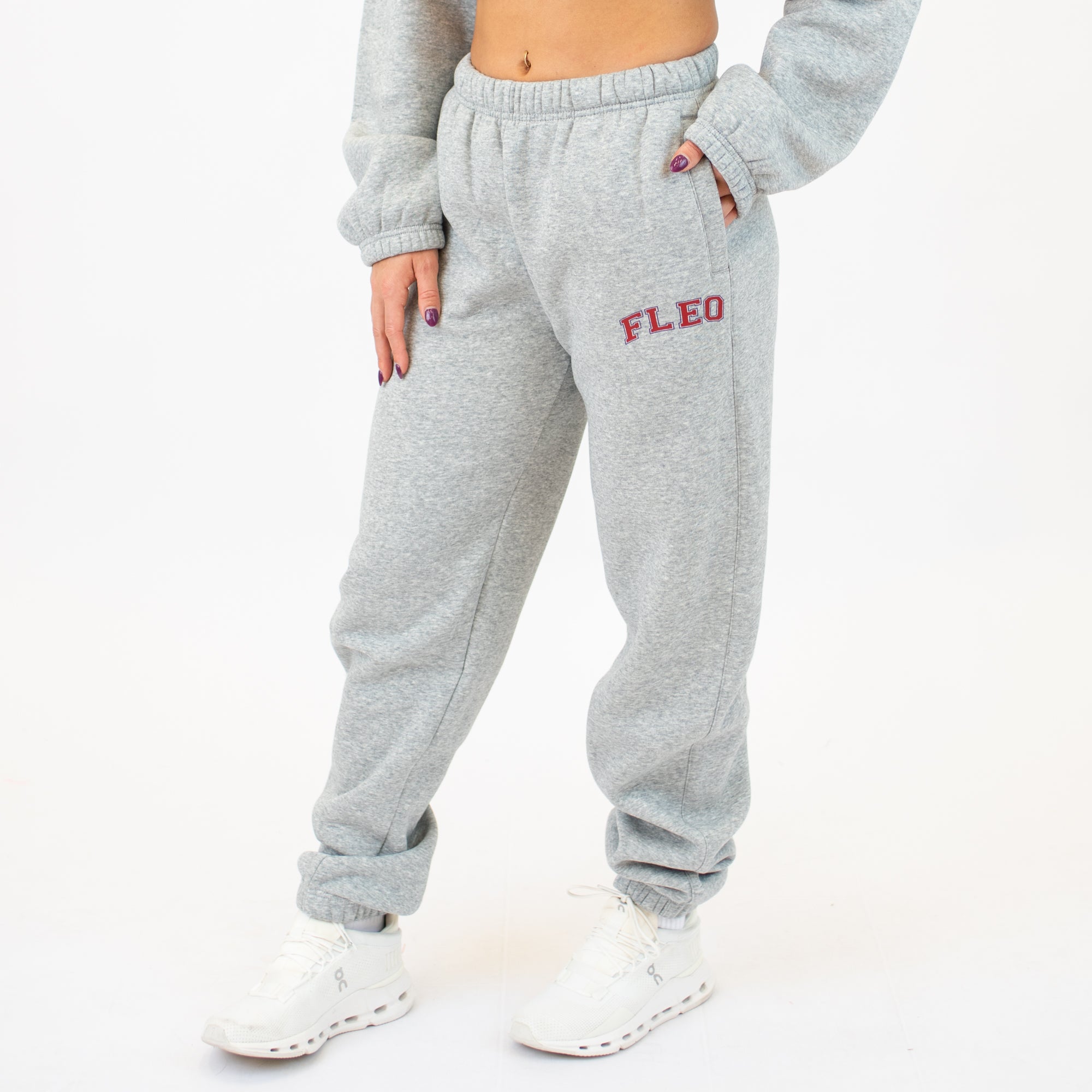 Heather Gray Boyfriend Sweatpant | FLEO -1