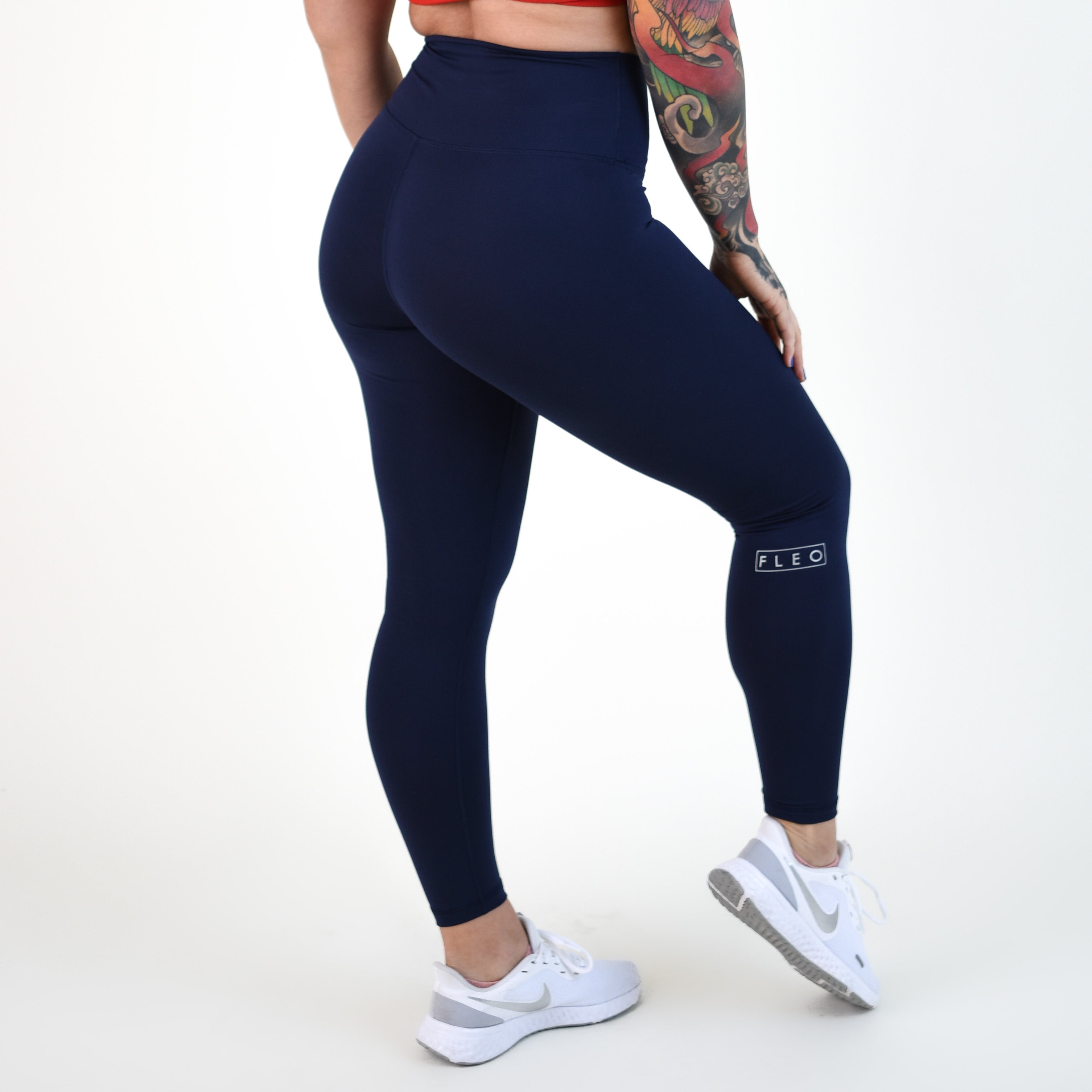 Classic Navy Leggings - El Toro in Bounce by FLEO