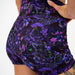 Poison Petals High Rise Spandex Shorts