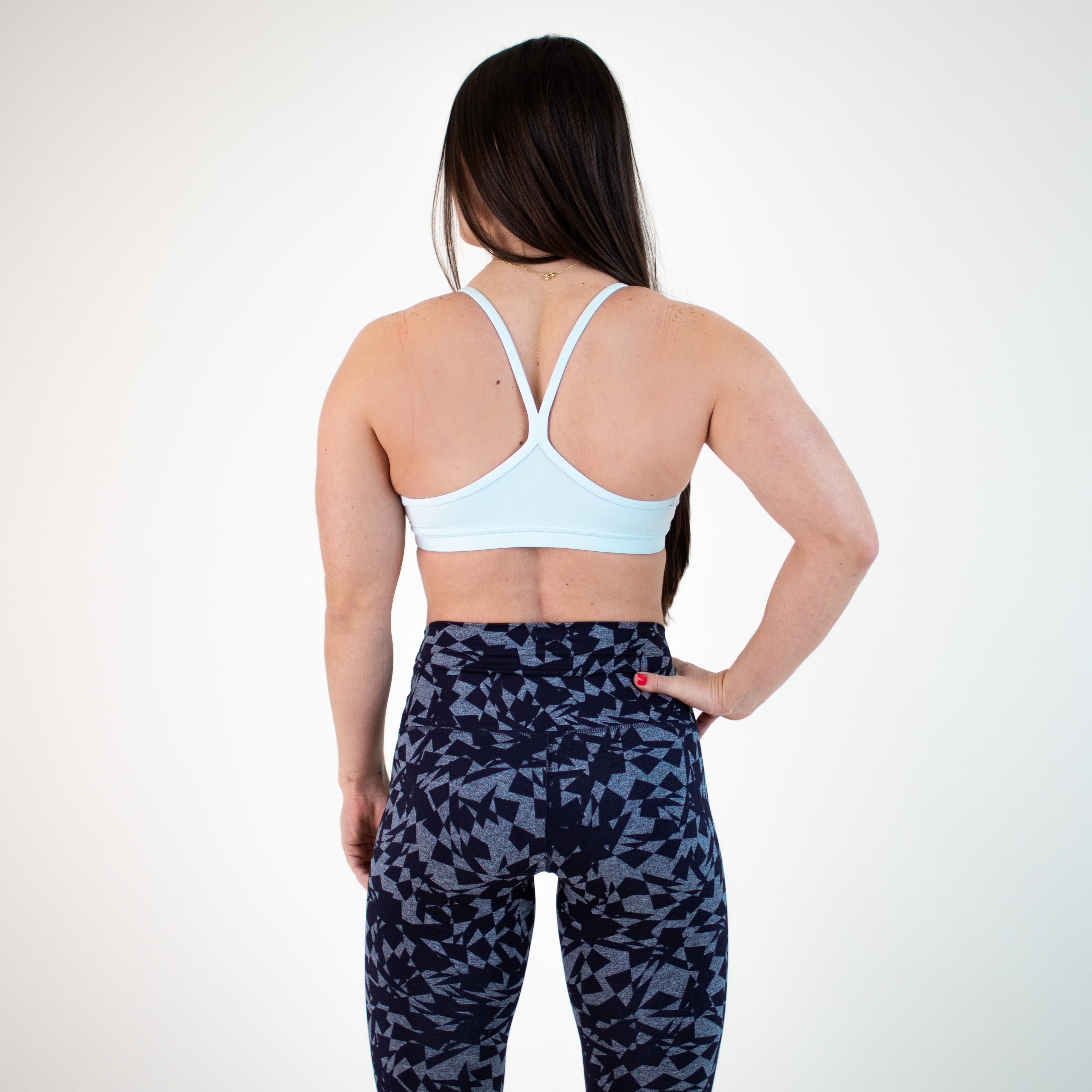 Light Blue Racerback Sports Bra - Cami in Starlight