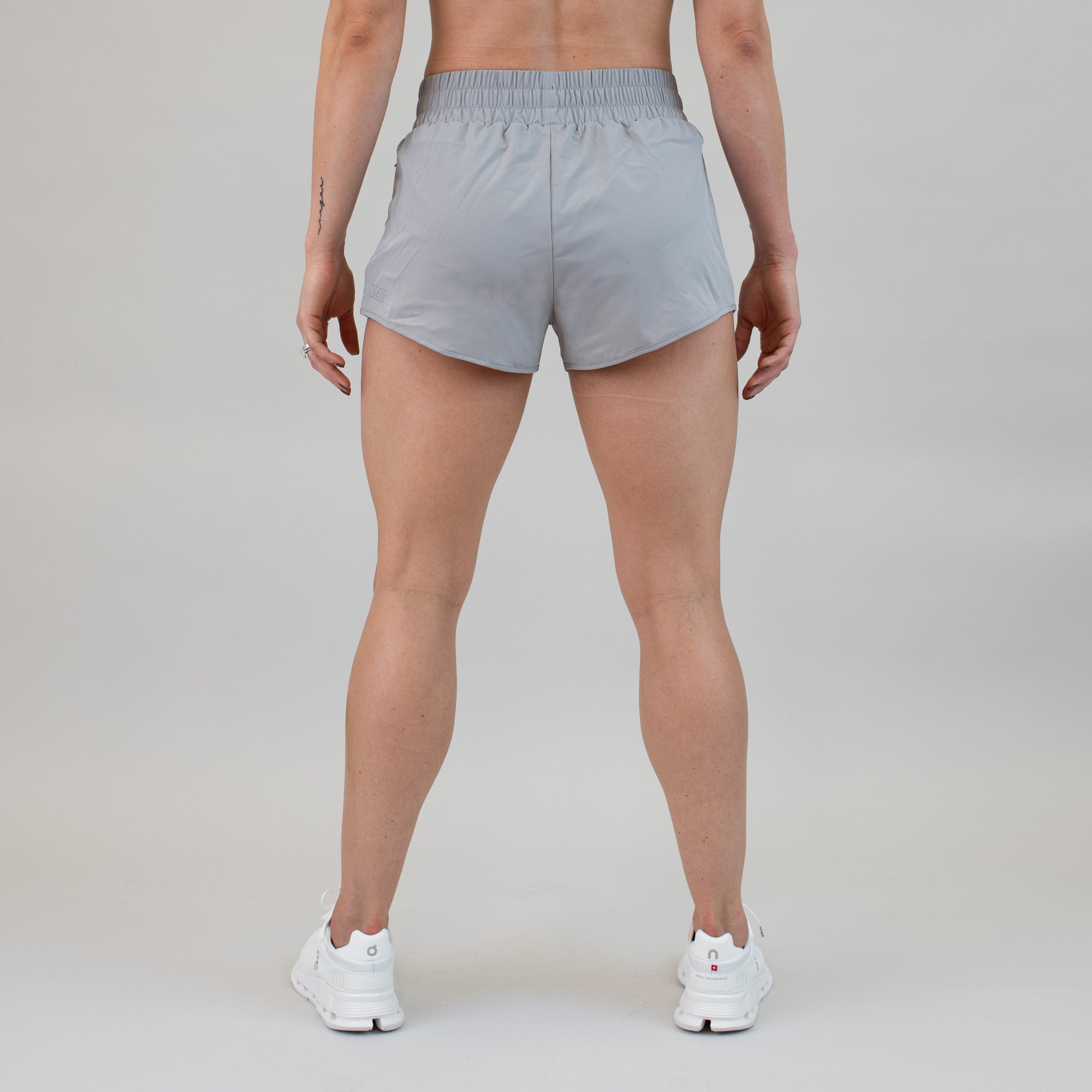 High Rise Keep Up Shorts - Alloy