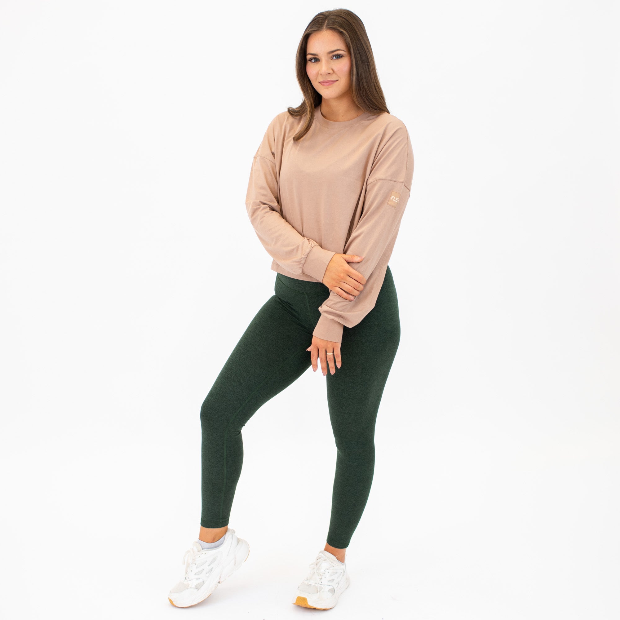 Affinity Oversized Long Sleeve Crop Tee