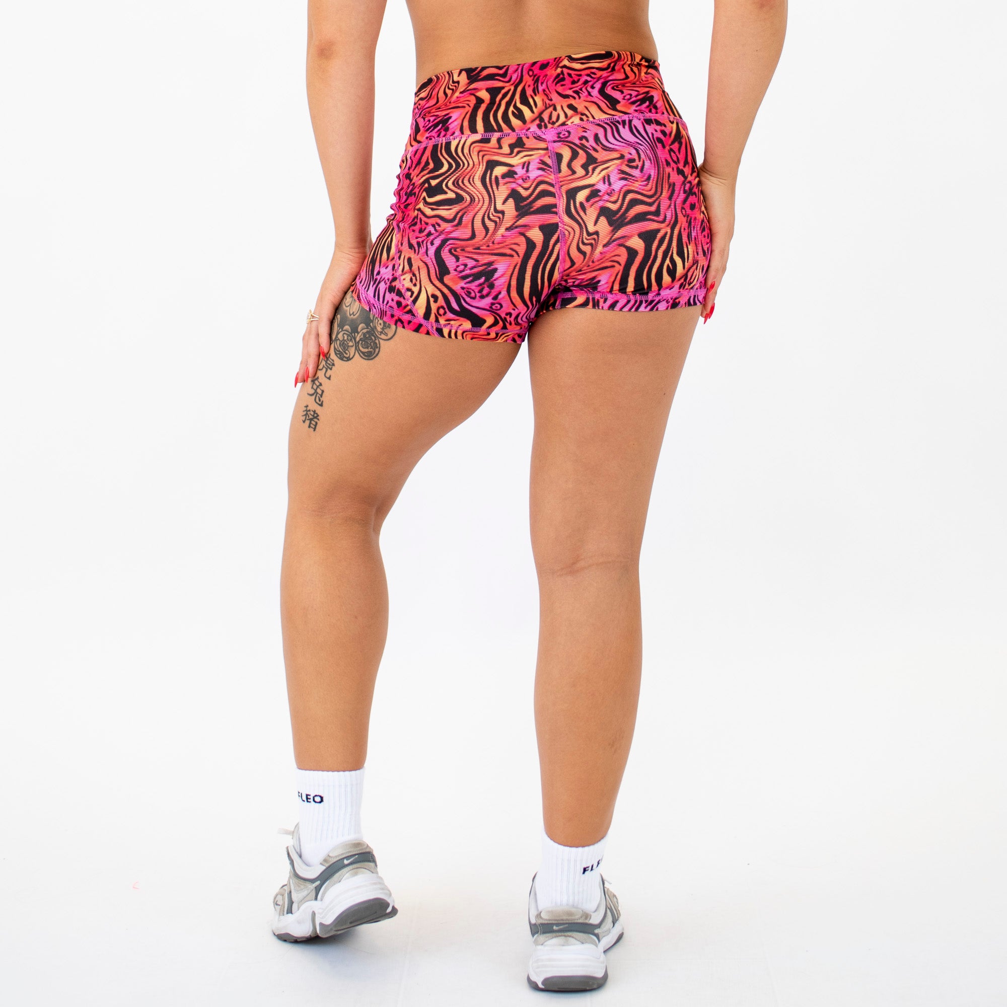Blush Blaze Apex Contour Training Shorts For Women