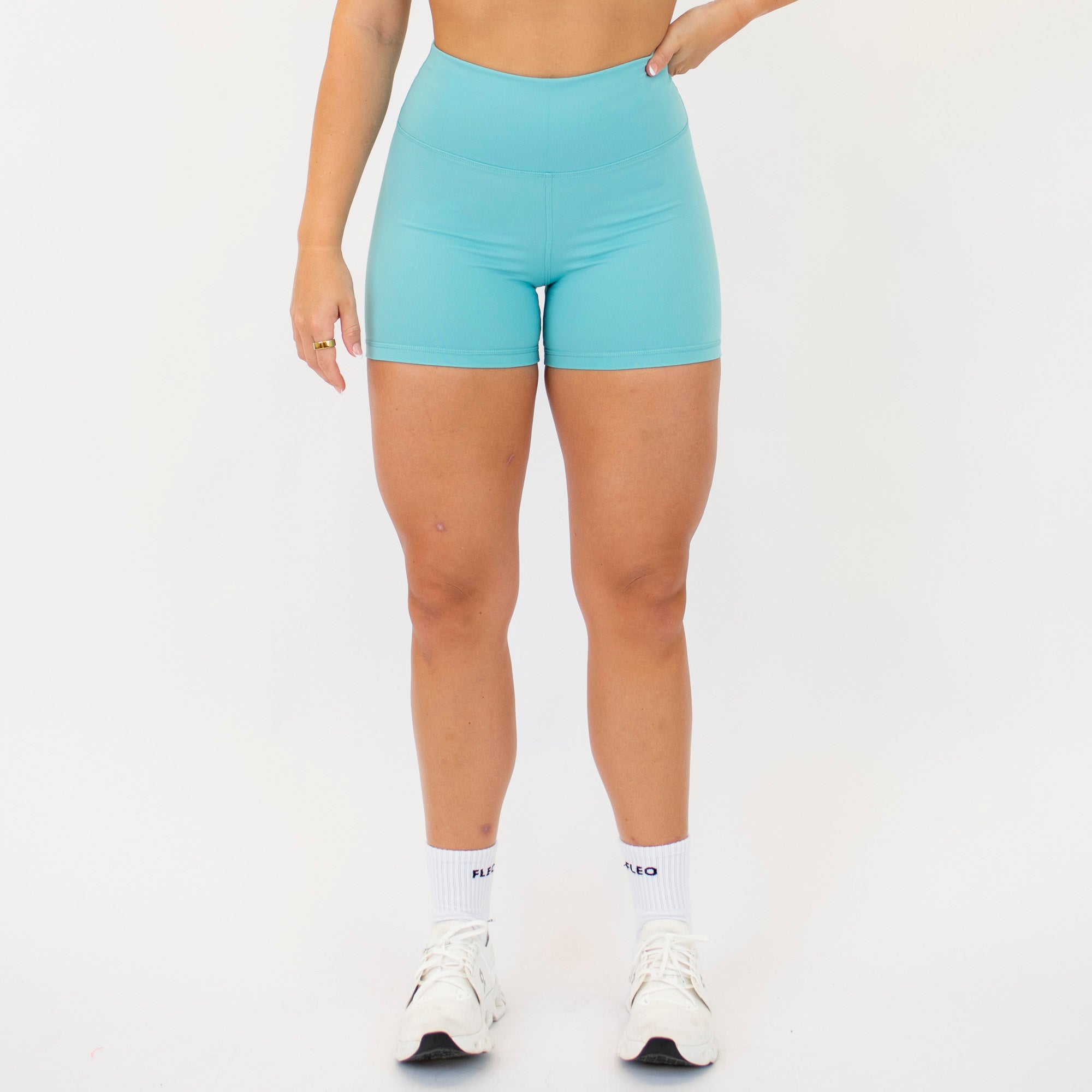 Aquarelle High Rise Spandex Shorts