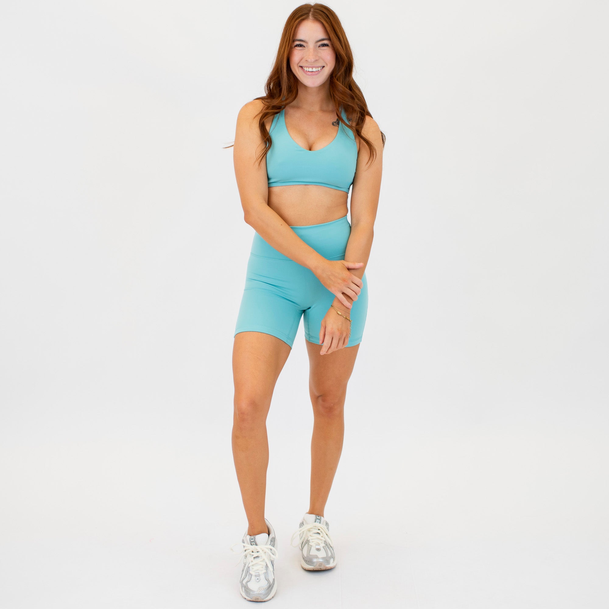 Logan V Neck Bralette - Aquarelle