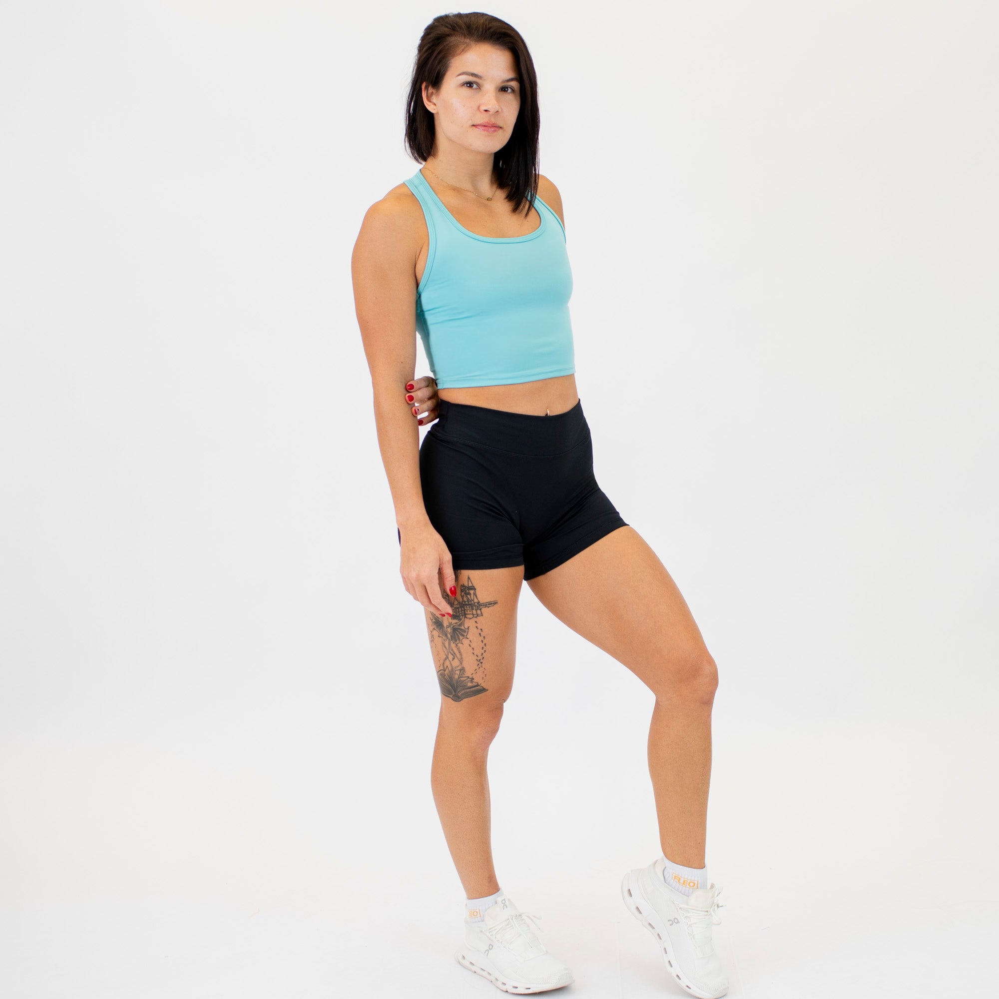 Aquarelle Racerback Crop Tank - Fitted